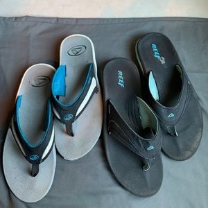 Set of Two - Men's Reef Flip Flops- Size 12